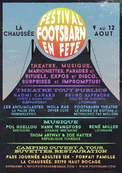 Footsbarn 9-12 August