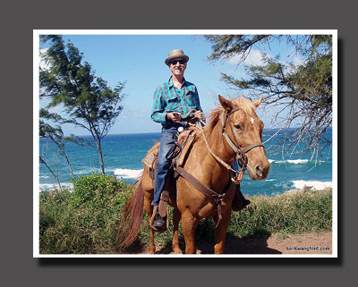 Hank on a horse