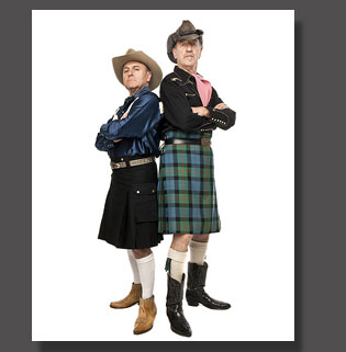 Hank 'n' Brad in Kilts